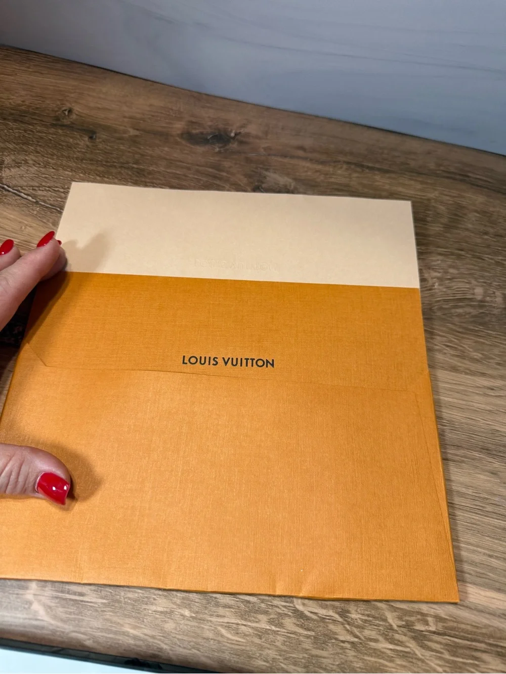 Louis Vuitton Envelope Receipt Holder Set Authentic Boutique Packaging